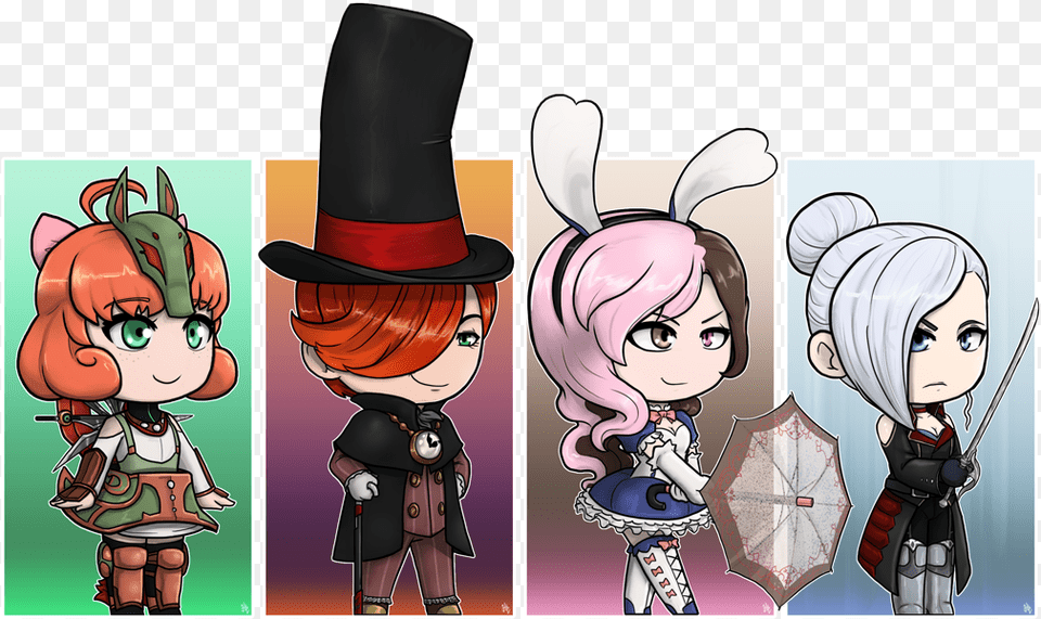 Tiny Rwbybravely Default Jobs Rwby Bravely Default, Book, Comics, Publication, Weapon Free Png