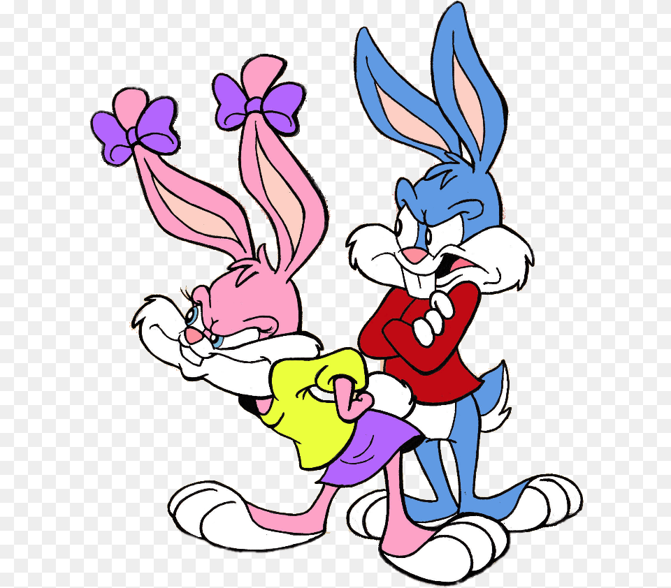 Tiny Toon Angry Babs And Buster Bunny Cartoon, Book, Comics, Publication, Baby Free Transparent Png