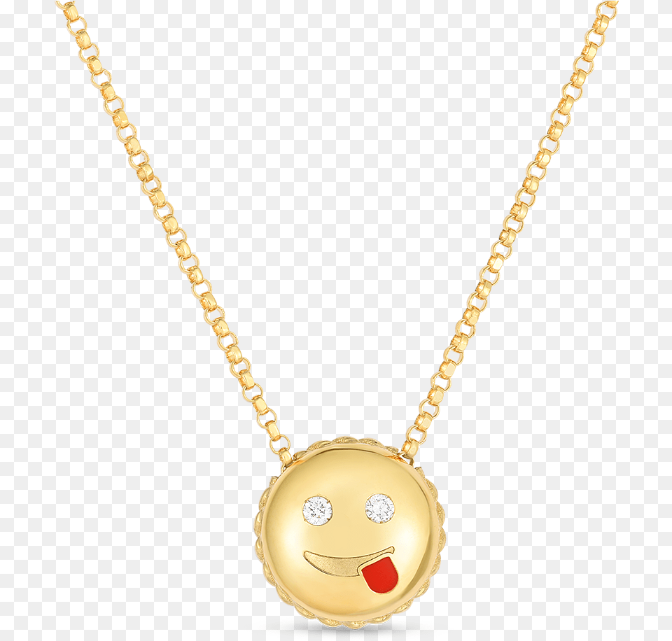 Tiny Treasures Joke Emoji Pendant With Diamonds Locket, Accessories, Jewelry, Necklace Free Transparent Png