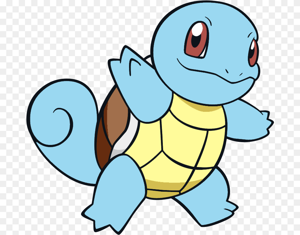 Tiny Turtle Pokemon Squirtle Hides In Its Shell For Squirtle Coloring Page, Baby, Person, Animal, Sea Life Free Transparent Png
