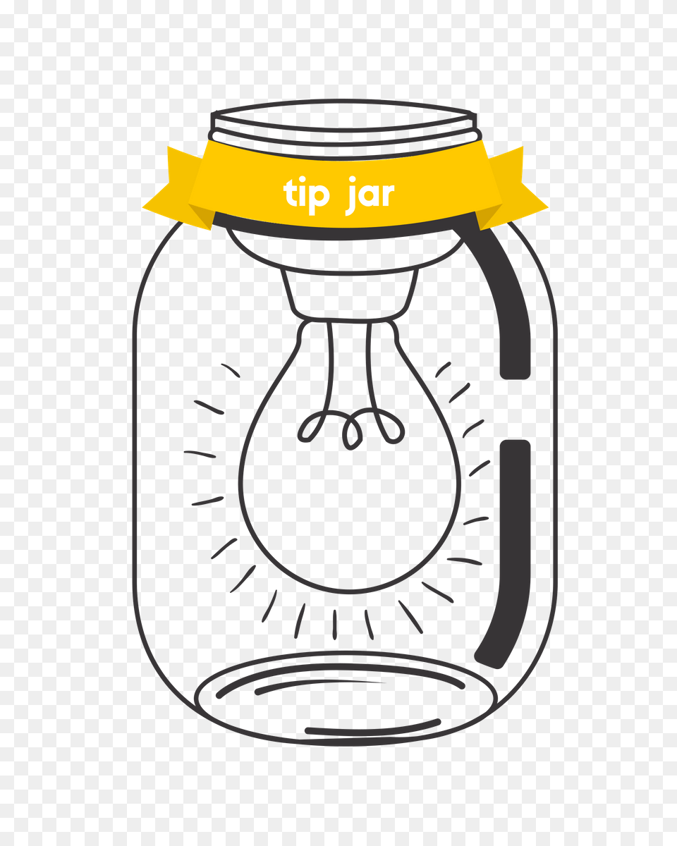 Tip Jar Share Get Featured Tuned In Parents, Bottle, Shaker Free Png