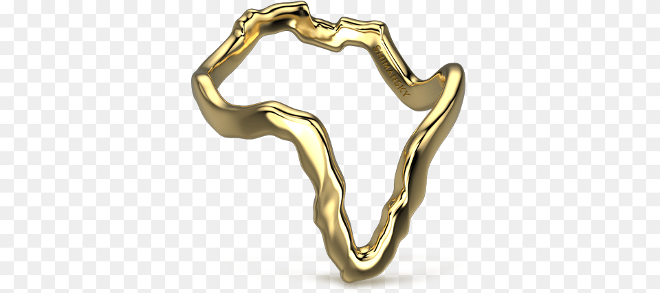 Tip Of Africa Pave 18k Yellow Gold, Accessories, Jewelry, Treasure, Smoke Pipe Free Png Download