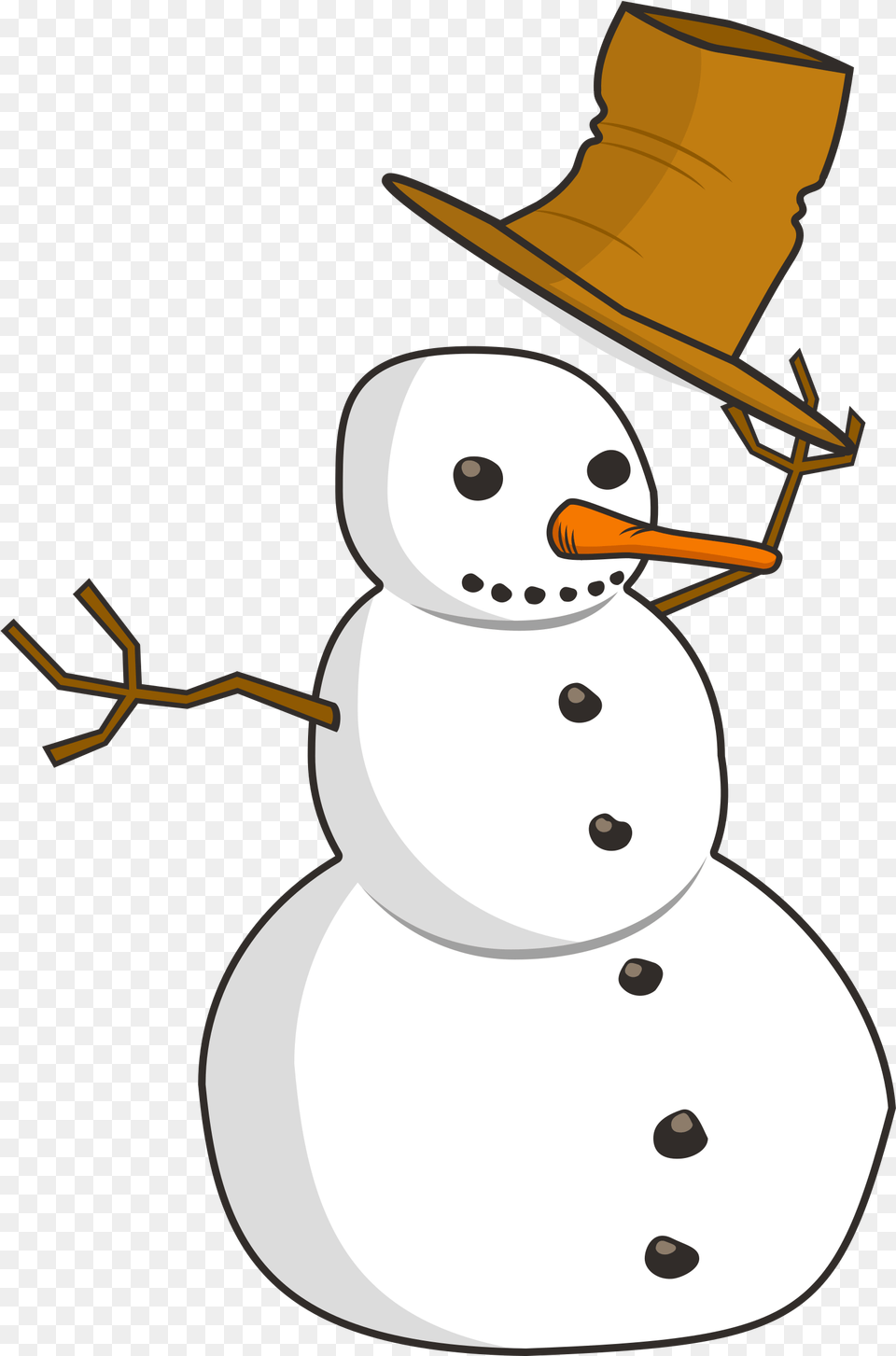 Tip Snowman Big Snowman On Black Background, Nature, Outdoors, Snow, Winter Png Image
