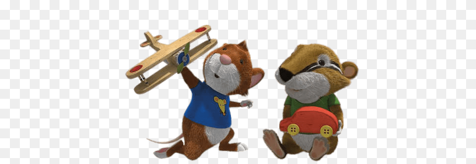Tip The Mouse And Badger Jody Playing, Plush, Toy Png Image