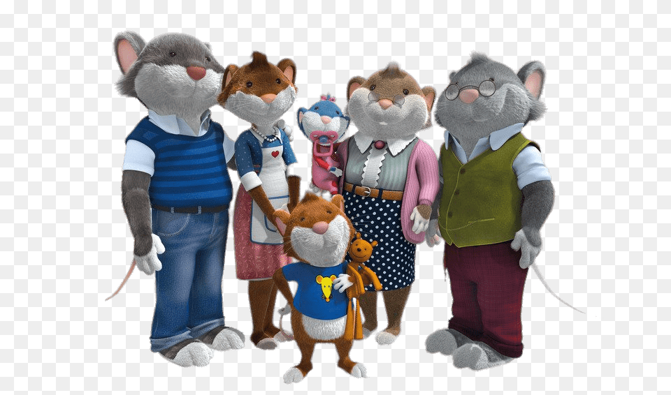 Tip The Mouse And Extended Family, Plush, Toy, Teddy Bear, Child Png