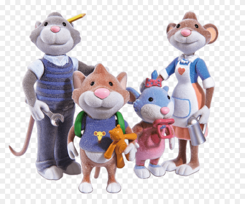 Tip The Mouse Family, Plush, Toy, Teddy Bear, Figurine Png