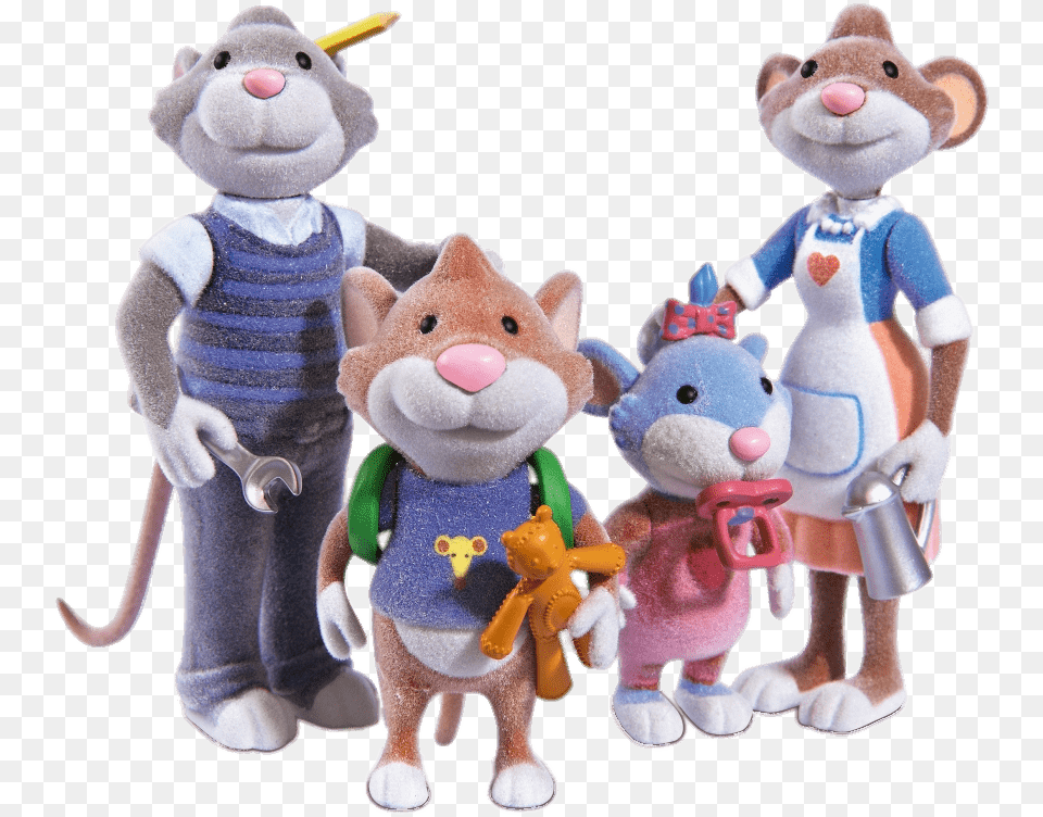 Tip The Mouse Family Topo Tip Famiglia, Plush, Toy, Figurine, Teddy Bear Free Png Download