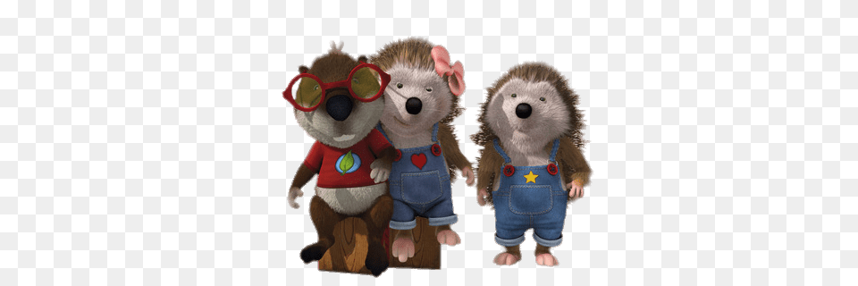 Tip The Mouse Henry And Tessa The Twins And Billy The Mole, Plush, Toy, Teddy Bear, Clothing Free Png