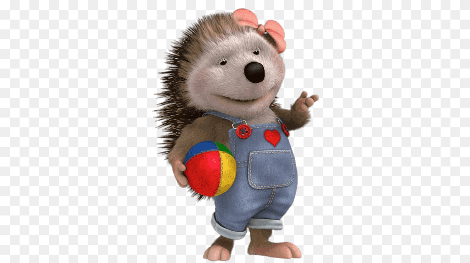 Tip The Mouse Tessa The Hedgehog Holding A Ball, Plush, Toy, Teddy Bear Free Transparent Png