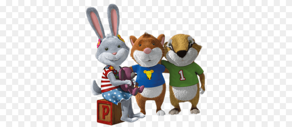 Tip The Mouse With Rabbit And Badger, Plush, Toy, Teddy Bear Free Transparent Png