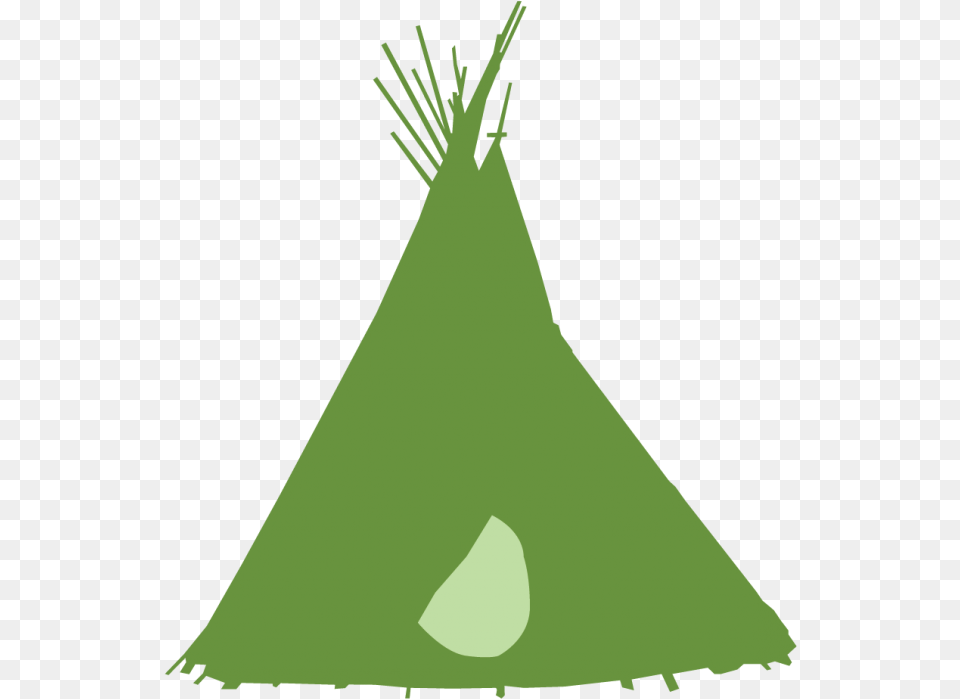Tipi Tent, Green, Outdoors Free Png Download