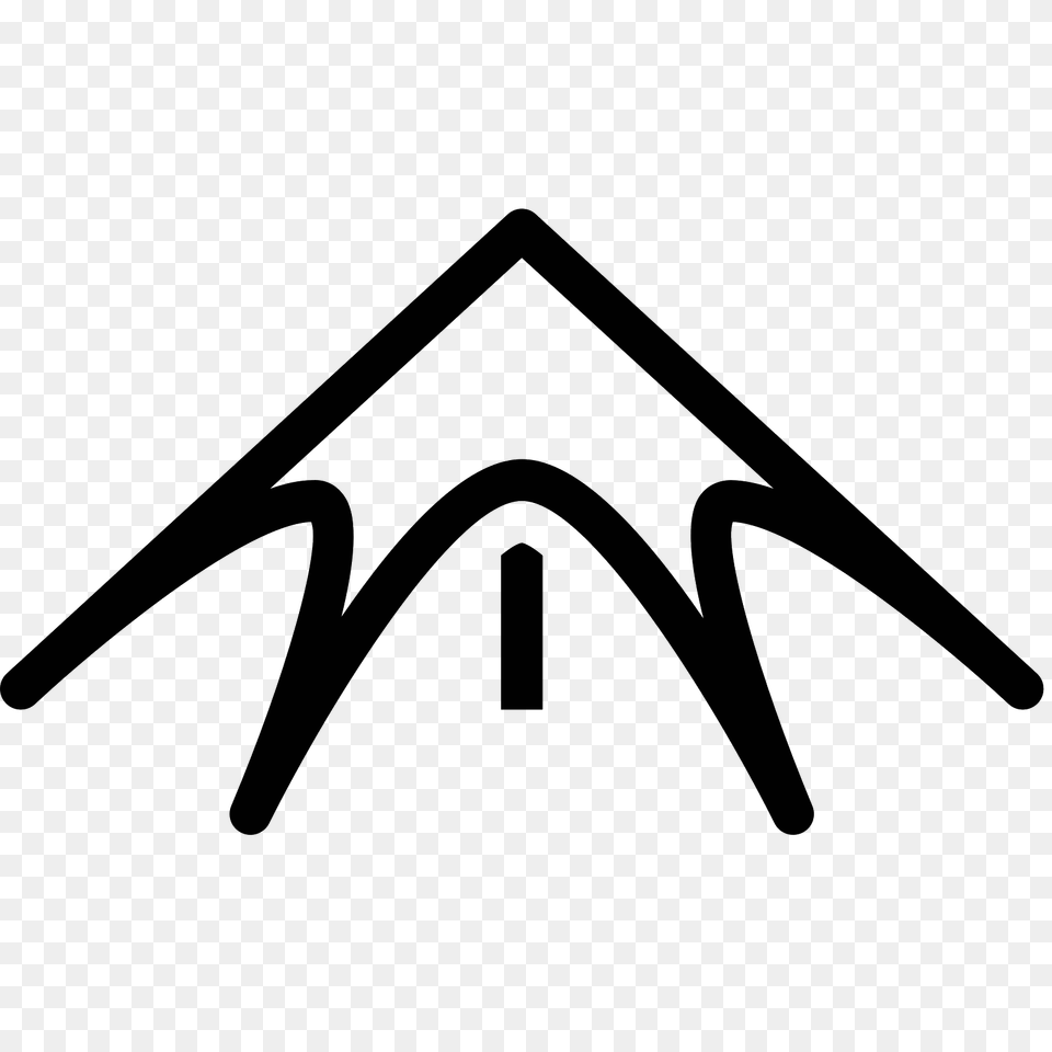 Tipi Tent Icon, Gray Png Image