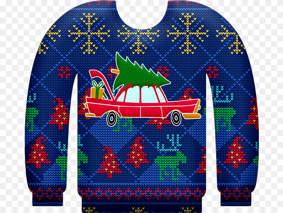 Tips For Buying Ugly Christmas Sweater Rl Media Inc Ugly Christmas Sweaters Clipart, Pattern, Car, Transportation, Vehicle Png Image