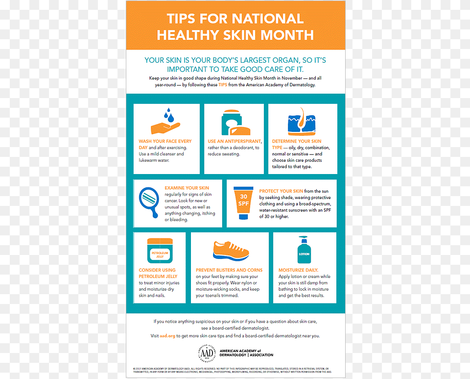 Tips For National Healthy Skin Month, Advertisement, Poster, Clothing, Footwear Free Png Download