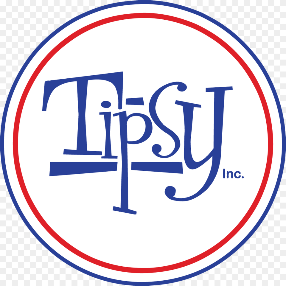 Tipsy Circle Logo Tipsy, Sign, Symbol, Text, Disk Png