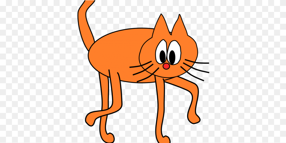 Tiptoe Clipart Math Orange Cat Clipart Fish And Cat Clipart, Animal, Kangaroo, Mammal, Cartoon Free Png