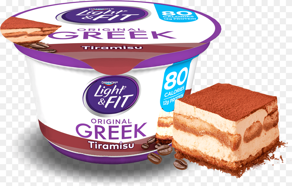 Tiramisu Greek Yogurt Light Amp Fit Yogurt Greek Nonfat Mixed Berry, Dessert, Food, Bread, Cream Png
