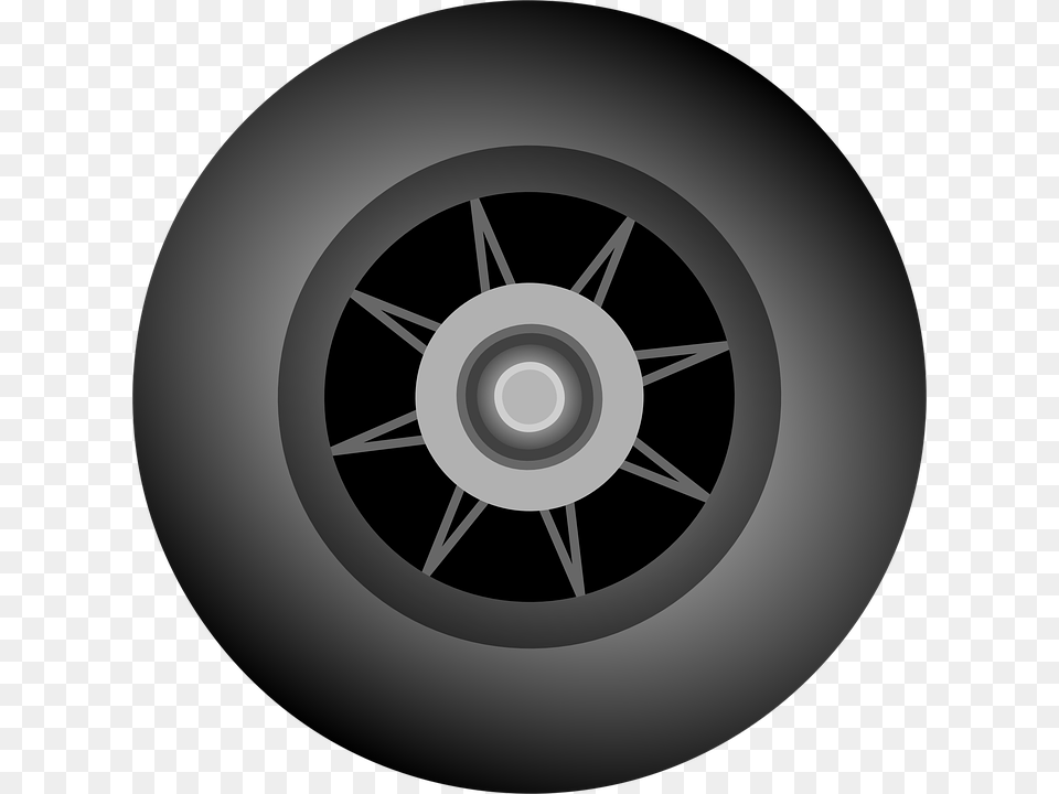 Tire Black Rim Rubber Design Track Speed Dirt Skate Wheel Clipart, Alloy Wheel, Vehicle, Transportation, Spoke Free Png