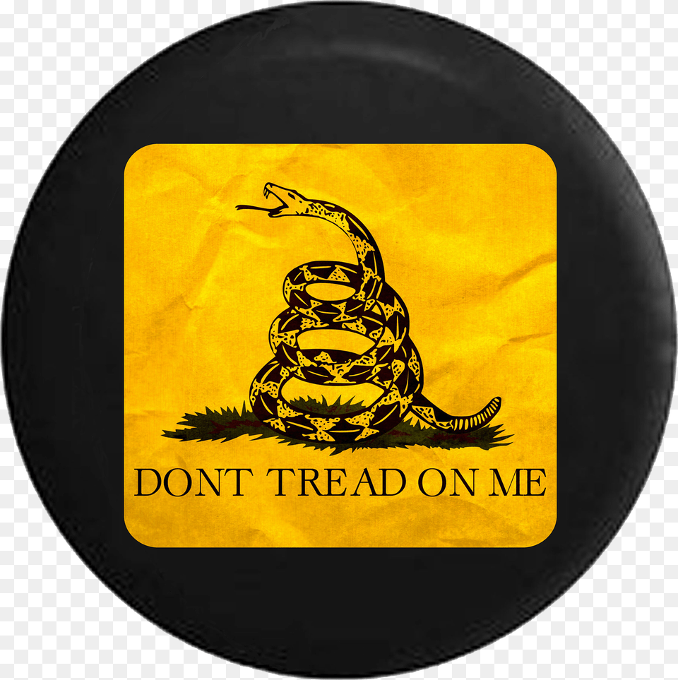 Tire Cover Pro Dont Tread On Me Yellow And Black Gagsden Snake, Logo, Sticker, Toy Free Transparent Png