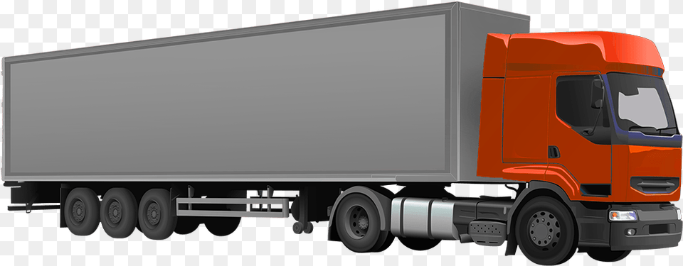 Tire Track Clipart Truck Container, Trailer Truck, Transportation, Vehicle, Moving Van Free Png Download