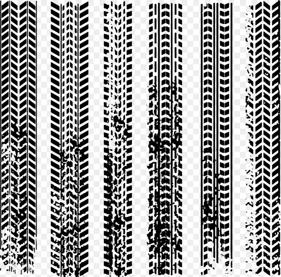 Tire Treads, Pattern, Stencil, Silhouette Free Png Download