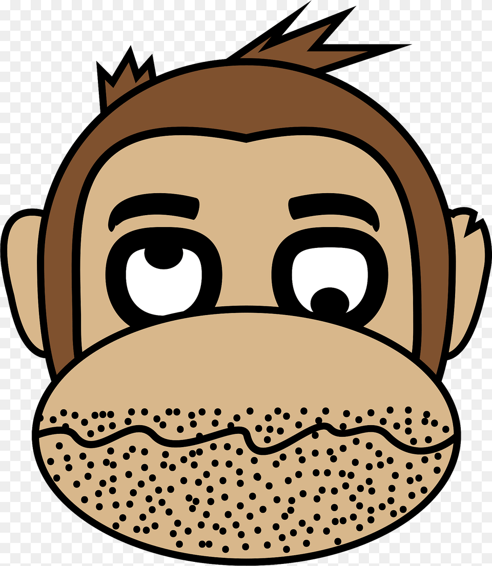 Tired Monkey Face Clipart, Food, Ammunition, Grenade, Weapon Free Transparent Png