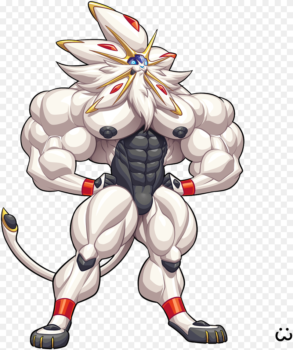 Tired Solgaleo Muscle, Book, Comics, Publication, Face Free Png Download
