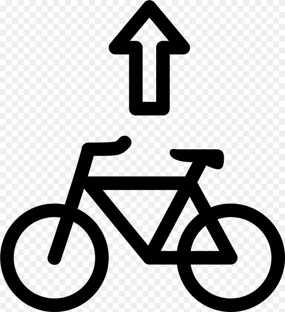 Tires Clipart Bicycle Track Bike Path Sign, Gray Png Image