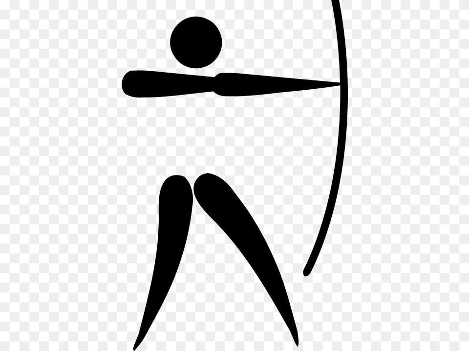 Tiro Con Arco Deportes Logotipo Pictograma Olympic Archery Clipart, Gray Free Png
