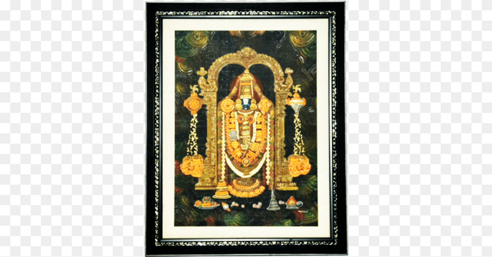 Tirupati Balaji Texture Print With Uv Canvas Painting Religion, Art, Altar, Architecture, Building Png