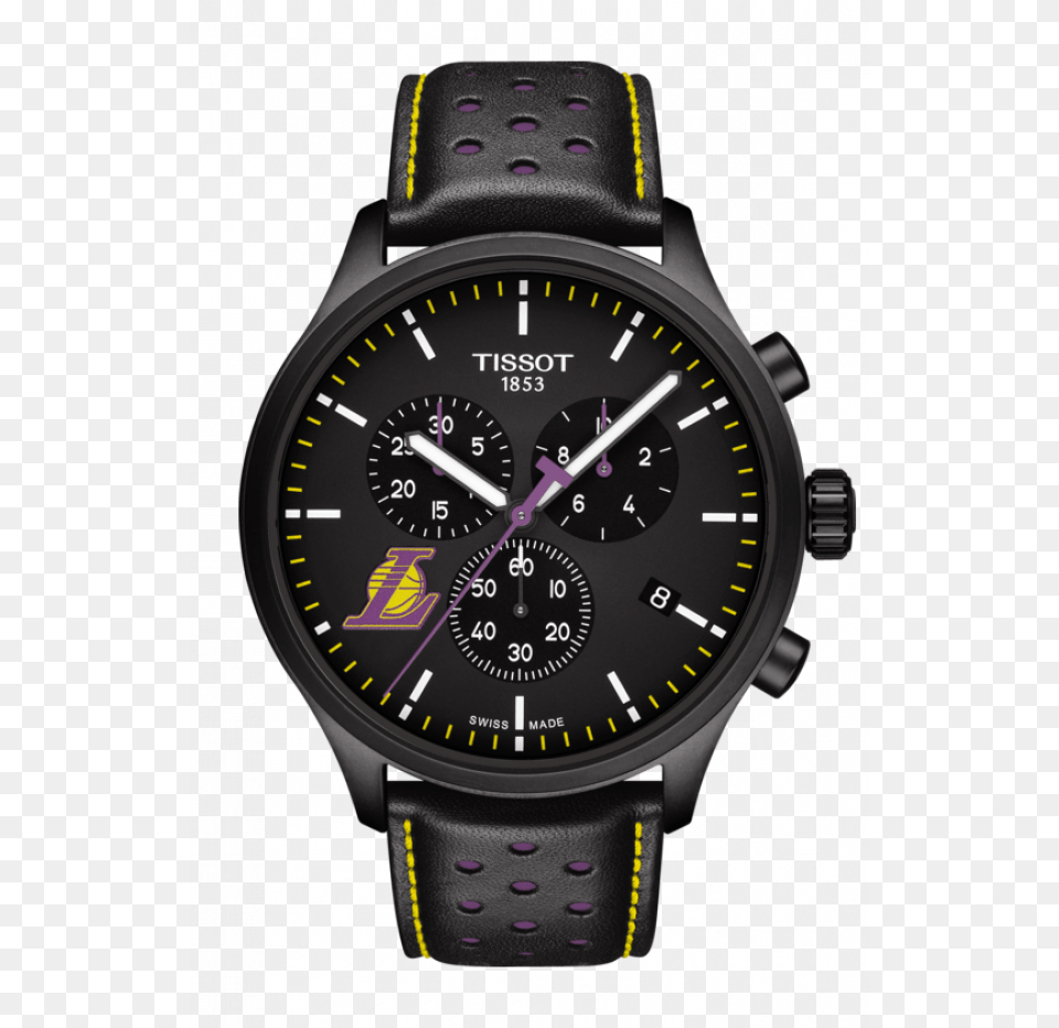 Tissot Chrono Xl Nba Teams Special Los Angeles Lakers Tissot Houston Rockets Watch, Arm, Body Part, Person, Wristwatch Free Png Download