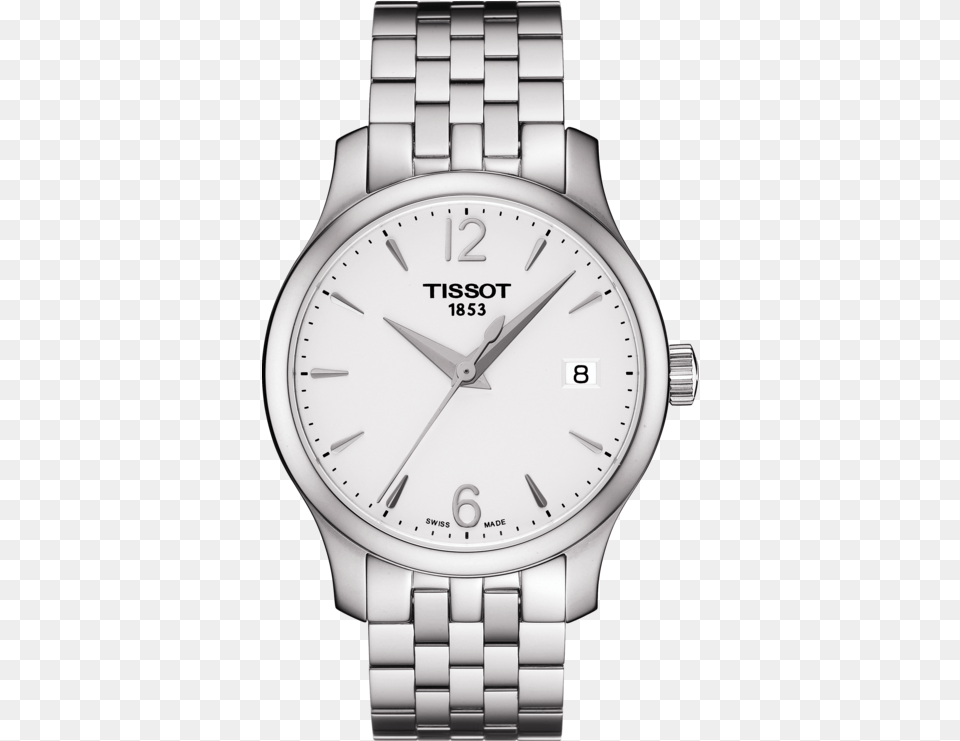Tissot Ladies Tradition Quartz Watch With Silver Dial Arm, Body Part, Person, Wristwatch Free Png Download