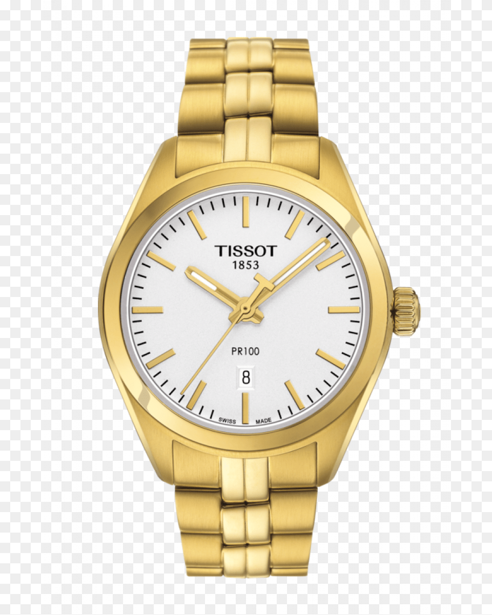 Tissot Pr 100 Lady Tissot Pr 100 Rose Gold, Arm, Body Part, Person, Wristwatch Png