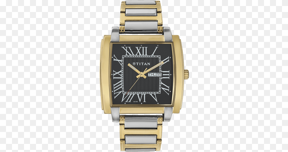 Titan Regalia Men Date Stainless Steel Gold Watch Nf1586bm02 Titan Multi Colored Dial Analog Men39s Watch, Arm, Body Part, Person, Wristwatch Free Transparent Png