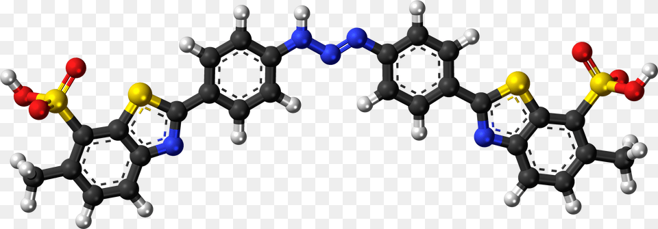 Titan Yellow 3d Ball Molecule Png