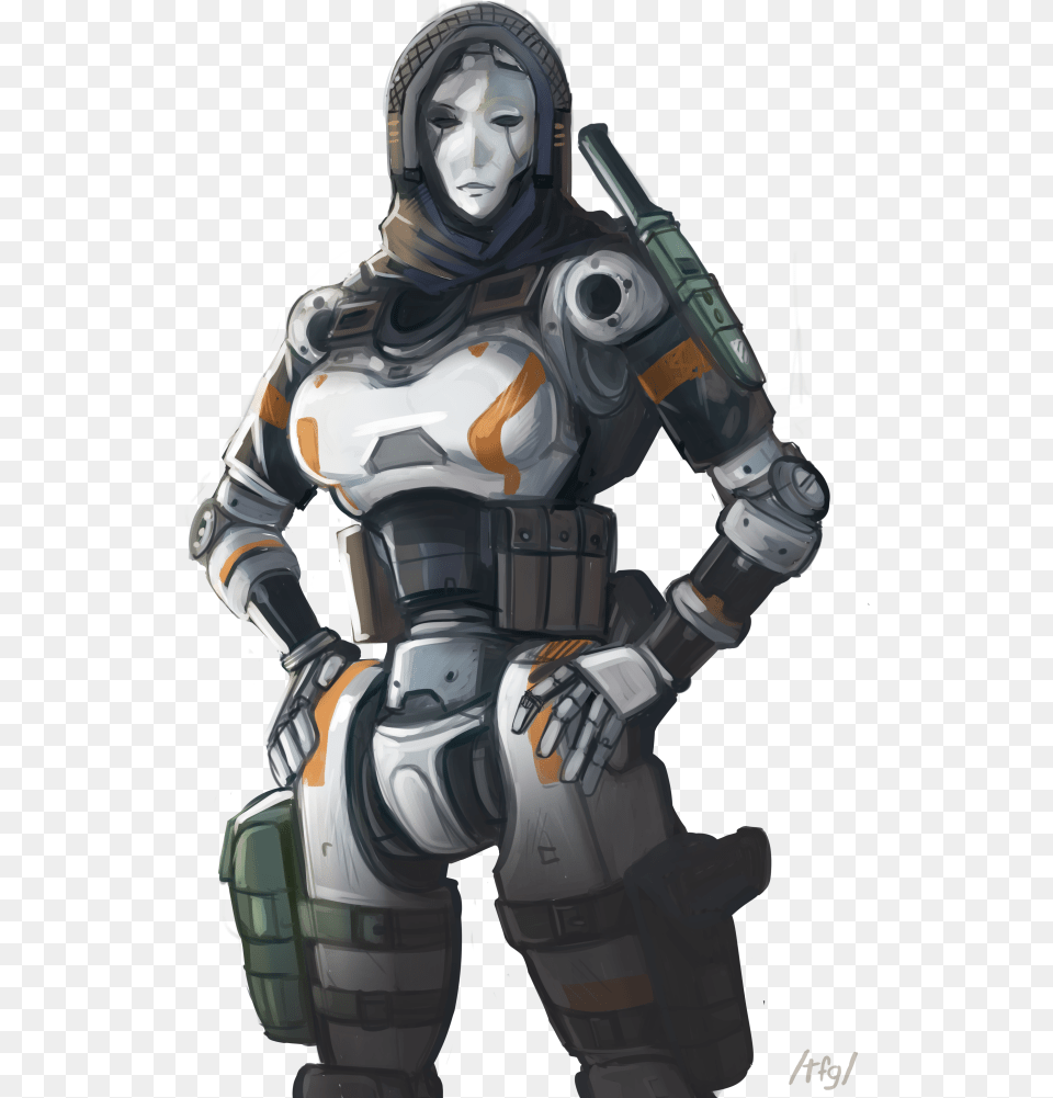 Titanfall 2 Ash Fanart, Armor, Adult, Female, Person Png