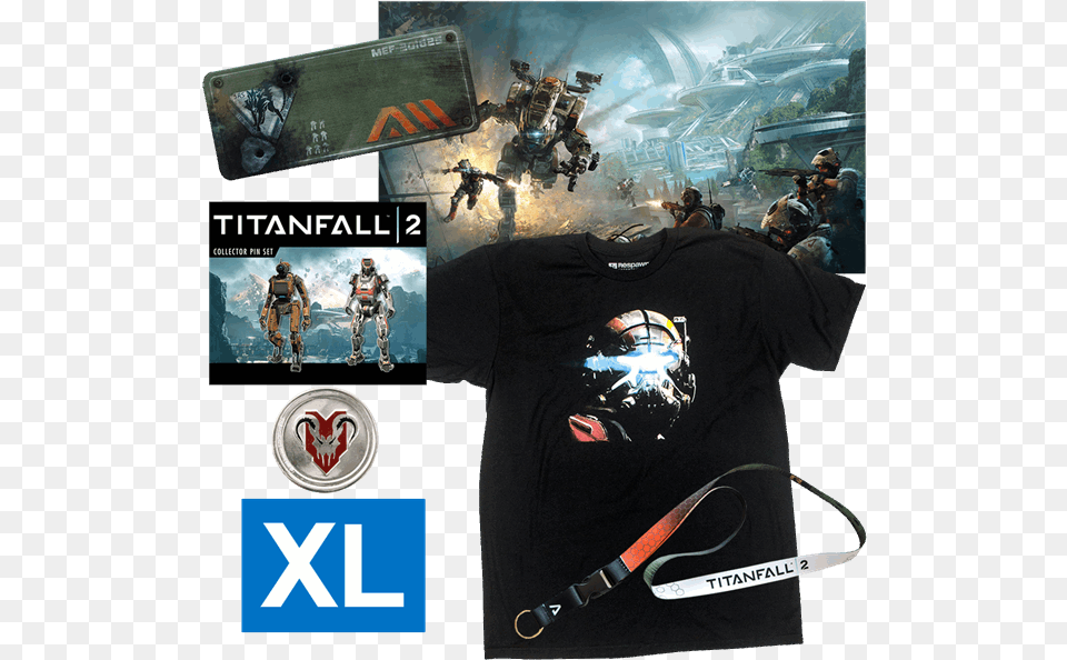 Titanfall 2 Titanfall, Clothing, T-shirt, Person, Accessories Free Png