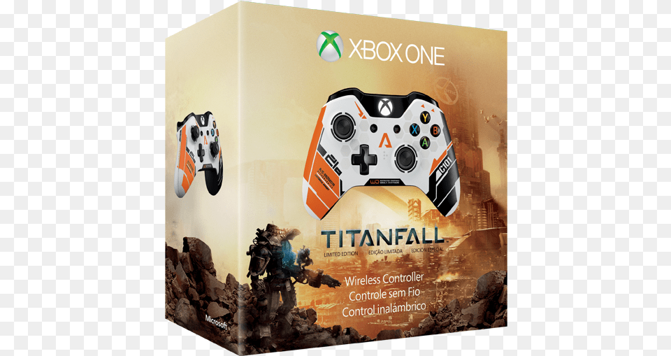 Titanfall Gets New Exclusive Xbox One Controller Xbox One Controller Titanfall, Advertisement, Poster, Electronics, Mammal Free Png