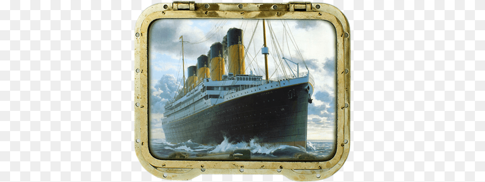 Titanic Exploring The Titanic Book, Boat, Transportation, Vehicle, Window Png Image