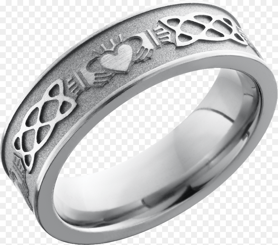 Titanium 6mm Band 6fcladdaghceltic Wedding Ring, Accessories, Jewelry, Platinum, Silver Free Transparent Png