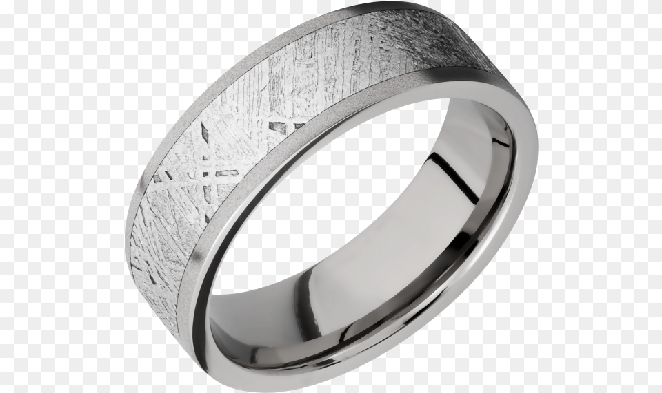 Titanium 7mm Band 7f15 Meteorite Wedding Ring, Accessories, Jewelry, Platinum, Silver Free Png Download