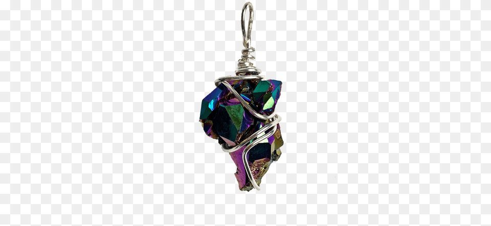 Titanium Aura Quartz Is Both Powerful And Beautiful Locket, Accessories, Gemstone, Jewelry, Earring Free Png Download