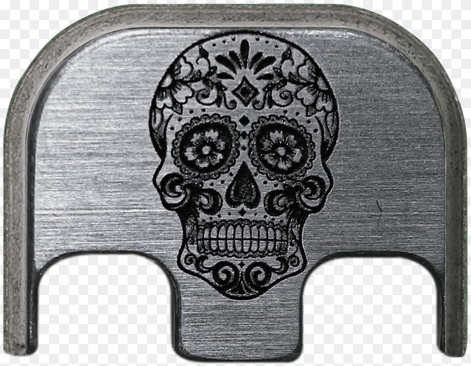 Titanium Back Plate Sugar Skull Template Printable, Accessories, Buckle Png