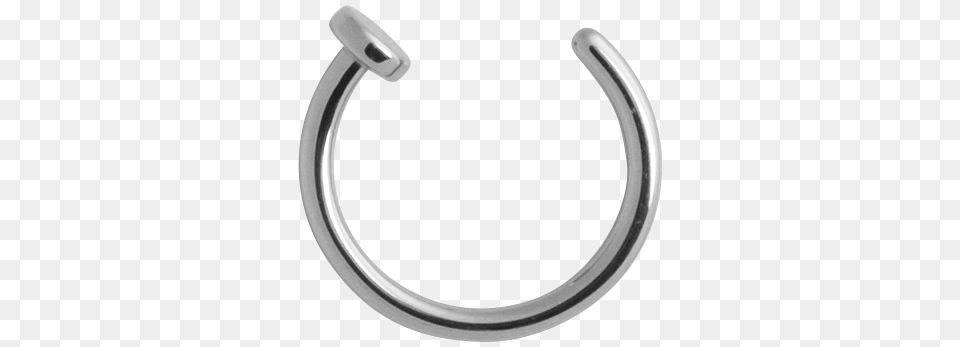 Titanium Open Nose Ring, Smoke Pipe, Horseshoe Free Transparent Png