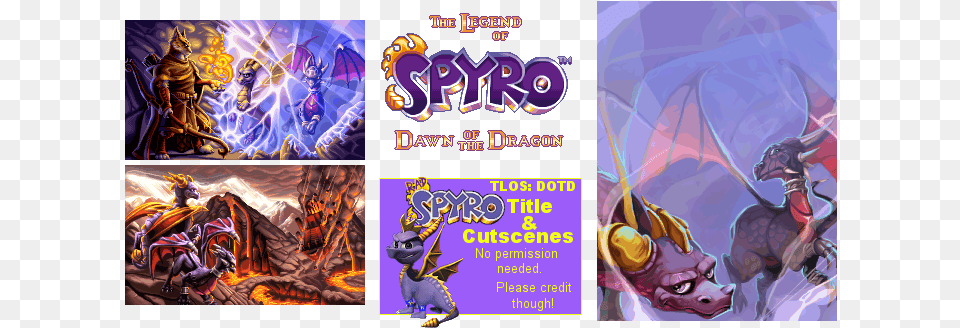 Title Amp Cutscenes Legend Of Spyro Mobile, Book, Comics, Publication, Baby Png Image