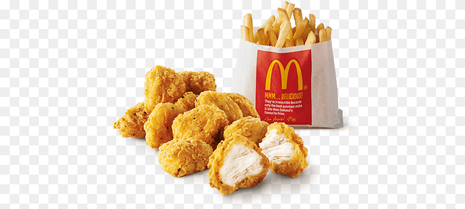 Title Mcdonalds Chicken Nuggets And Chips, Food, Fried Chicken, Dining Table, Furniture Free Transparent Png