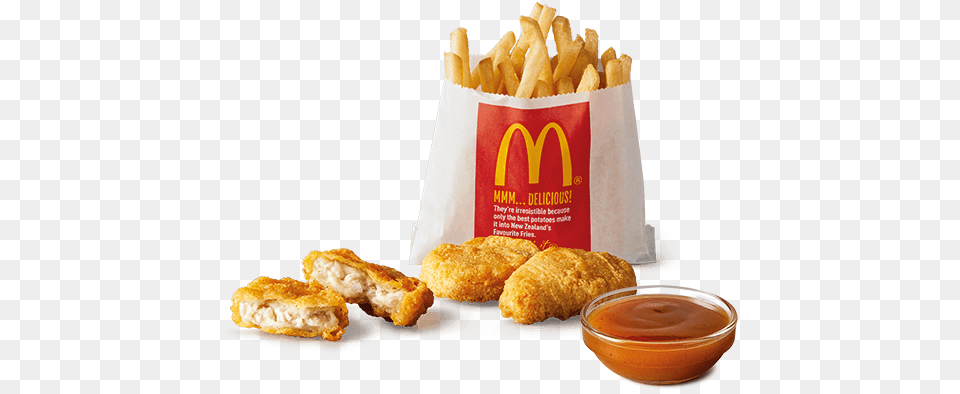 Title Mcdonalds Chicken Nuggets And Chips, Food, Fried Chicken, Fries, Sandwich Png