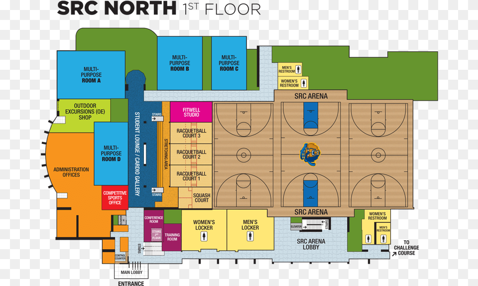 Title Of Image Student Rec Center Map, Diagram, Floor Plan, Chart, Plan Free Png