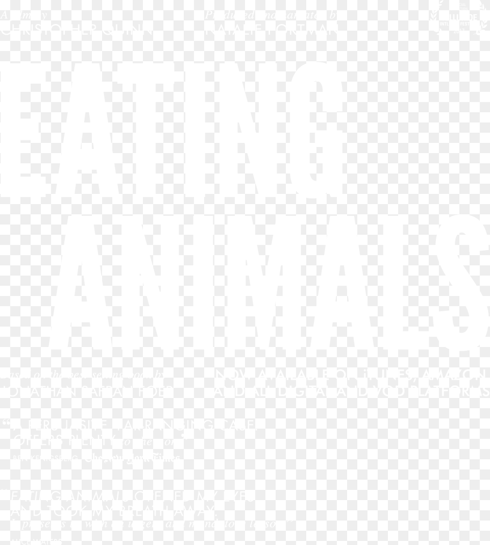 Title Treatment Quotes From Eating Animals Documentary, Advertisement, Poster, Text Png