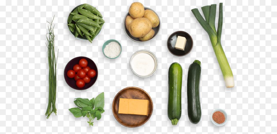 Title Vegetables Upper View, Food, Produce, Plant, Squash Free Png